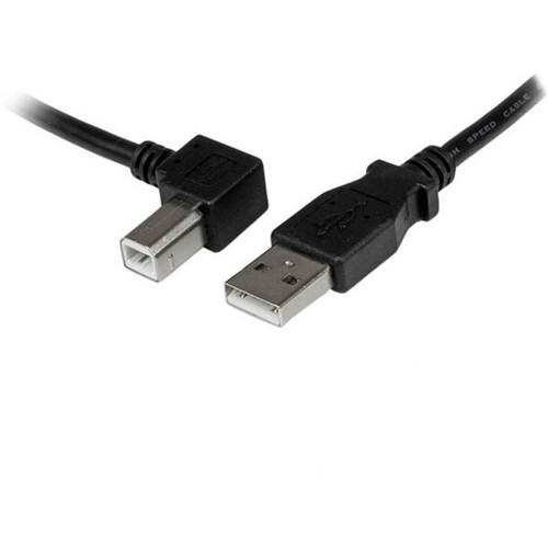 StarTech.com 2m USB 2.0 A to Left Angle B Cable - M/M - 6.6 ft USB Data Transfer Cable for Scanner, Printer, Hard Drive - First End: 1 (Fleet Network)