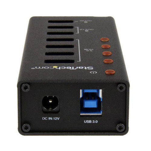 StarTechcom 4 Port USB 30 Hub plus 3 Dedicated USB Charging Ports 2 x 1A  1 x 2A - Wall Mountable Metal Enclosure - USB - - 7 USB ST4300U3C3