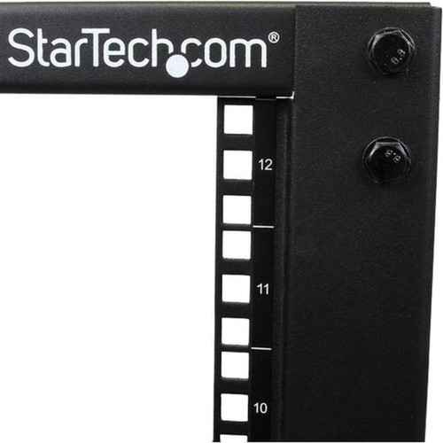 StarTechcom 12U Open Frame Server Rack - Adjustable Depth - 4-Post Data Rack - w CastersLevelersCable Management Hooks - Store and 4POSTRACK12U