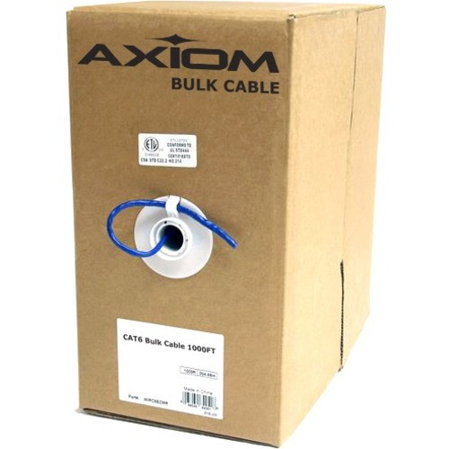 Axiom Cat.6 UTP Network Cable - 1000 ft Category 6 Network Cable for Network Device - First End: 1 x Bare Wire - Second End: 1 x Bare (Fleet Network)