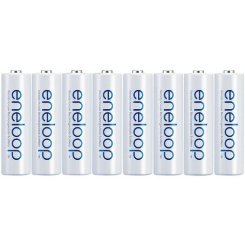 Panasonic BK3MCCA8BF Eneloop Battery - 2000 mAh - AA - Nickel Metal Hydride (NiMH) - 1.2 V DC - 8 / Pack (Fleet Network)