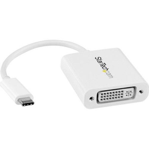 StarTechcom USB C to DVI Adapter - White - 1920x1200 - USB Type C Video Converter for Your DVI D Display  Monitor  Projector - your CDP2DVIW