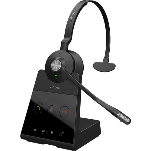 Jabra Engage 65 Mono Headset - Mono - Wireless - DECT - 492.1 ft - 40 Hz - 16 kHz - Over-the-head - Monaural - Electret, Condenser, - (Fleet Network)