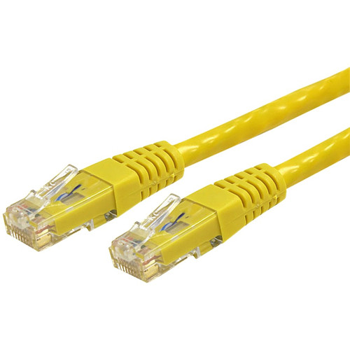 StarTech.com 7 ft Yellow Molded Cat6 UTP Patch Cable - ETL Verified - Category 6 - 7 ft - 1 x RJ-45 Male - 1 x RJ-45 Male - Yellow (Fleet Network)