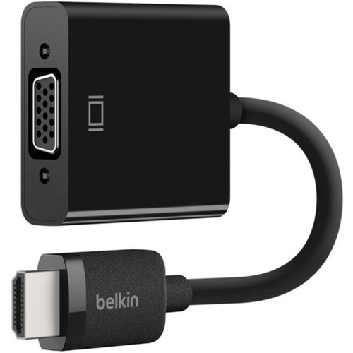 Belkin HDMI TO VGA Adapter - HDMIUSBVGAmini-phone AV Cable for AudioVideo Device TV Monitor Projector - HDMI Digital - HD-15 AV10170bt