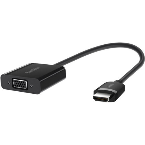 Belkin HDMI TO VGA Adapter - HDMIUSBVGAmini-phone AV Cable for AudioVideo Device TV Monitor Projector - HDMI Digital - HD-15 AV10170bt