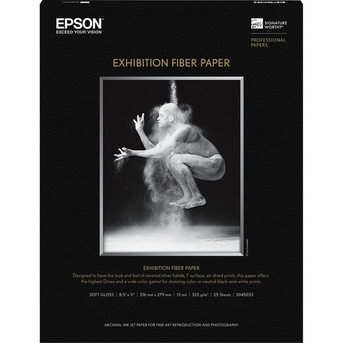 Epson Professional Photo Paper - Letter - 8 1/2" x 11" - 325 g/m&#178; Grammage - Glossy - 25 / Sheet (Fleet Network)
