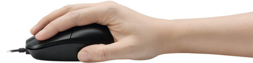 Adesso HC-3003PS - 3 Button Desktop Optical Scroll Mouse PS2 - Optical - Cable - Black - PS2 - 1000 dpi - Scroll Wheel - 3 HC-3003PS