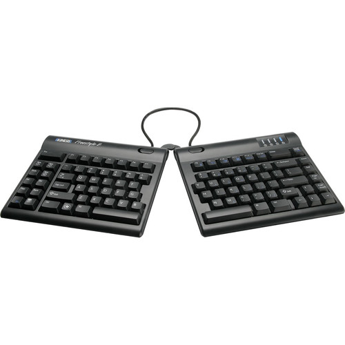 Kinesis Freestyle2 Blue, Bluetooth Multichannel&trade; Keyboard For Pc - Wireless Connectivity - Bluetooth - English (US) - Mac, PC, - (Fleet Network)