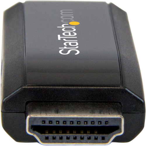 StarTechcom HDMI to VGA Converter with Audio - Compact Adapter - 1920x1200 - 1 Pack - 1 x HDMI Male Digital AudioVideo - 1 x HD-15 1 HD2VGAMICRA
