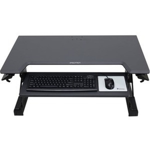 Ergotron WorkFit-TL Sit-Stand Desktop Workstation - TAA Compliant Version - Rectangle Top - 375 Table Top Width x 25 Table Top 33-418-085