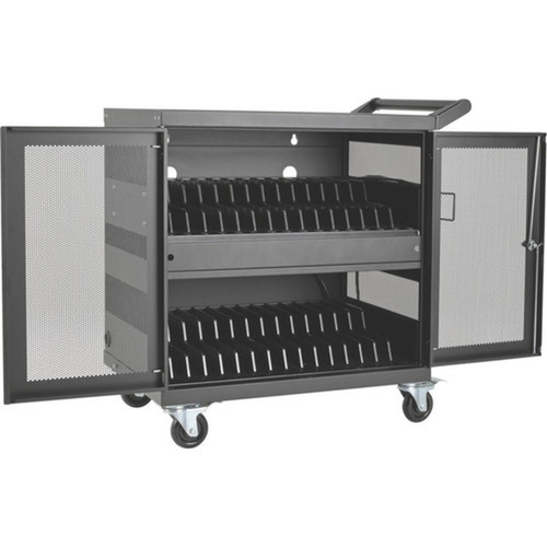 Tripp Lite CSC32USB 32-device USB Charging Cart - PushPull Handle - 4 Casters - 4 10160 mm Caster Size - Steel - 348 Width x x CSC32USB
