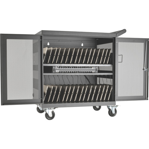 Tripp Lite CSC32USB 32-device USB Charging Cart - PushPull Handle - 4 Casters - 4 10160 mm Caster Size - Steel - 348 Width x x CSC32USB
