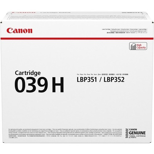 Canon 039H Toner Cartridge - Black - Laser - High Yield - 25000 Pages - 1 Pack (Fleet Network)