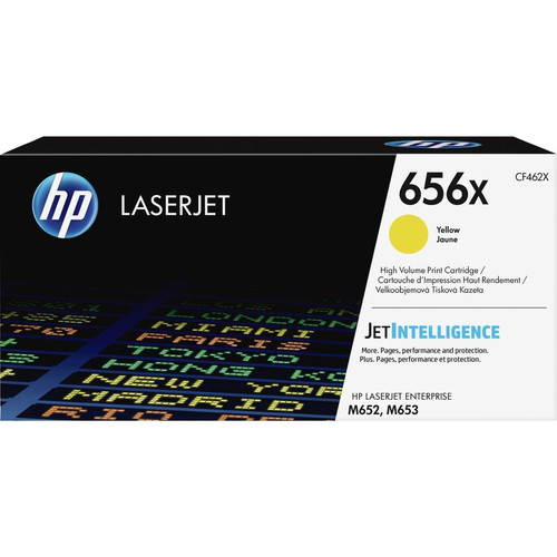 HP 656X (CF462X) Toner Cartridge - Yellow - Laser - High Yield - 22000 Pages - 1 Each (Fleet Network)