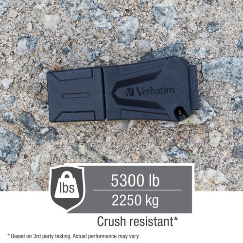 Verbatim 16GB ToughMAX USB Flash Drive - 16 GB - USB - Lifetime Warranty 70000