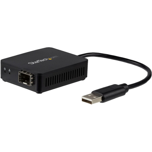 StarTech.com USB to Fiber Optic Converter - Open SFP - USB 2.0 100Mbps Ethernet Network Adapter - Windows & Linux - SFP Adapter - to a (Fleet Network)