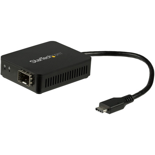 StarTech.com USB C to Fiber Optic Converter - Open SFP - USB 3.0 Gigabit Ethernet Network Adapter - 1000BASE-SX/LX - Windows / Mac / - (Fleet Network)