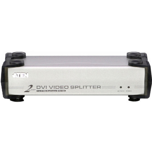 Aten VS162 2-port DVI VGA Splitter - 3 x DVI-I Monitor - 1600 x 1200 VS162