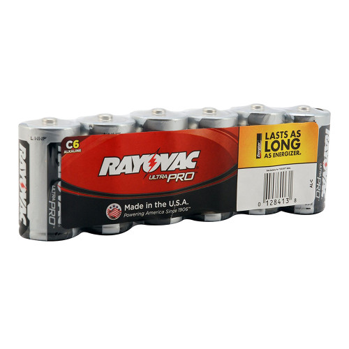 Rayovac C Industrial Alkaline Batteries - AL-C (6 per pack) (FN-BT-ALK-C-6)