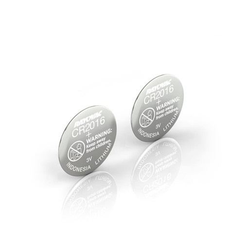Rayovac coin cell battery 3V size CR2016 Lithium 2 pack FN-BT-CC-CR2016