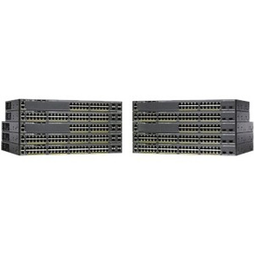 Cisco Catalyst 2960X-48LPS-L Ethernet Switch - Refurbished - Manageable - Modular - 2 Layer Supported - Rack-mountable - Lifetime (Fleet Network)