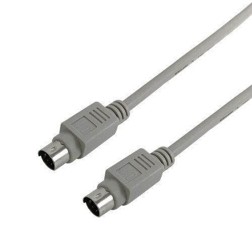 10ft PS2 Keyboard Cable Mini Din 6 Male to Male FN-KM-100-10