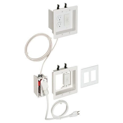 Recessed Double Gang Power plus Low-Voltage Bridge Kit FN-WP-BOX2-EL