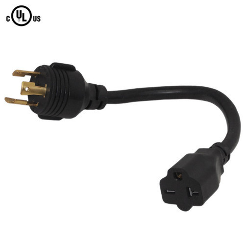 1ft NEMA L6-30P to NEMA 6-20R Power Cable - 12AWG SJT FN-PW-168-01