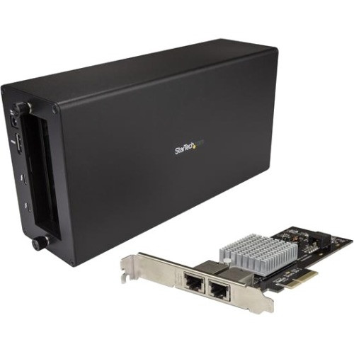 StarTech.com Thunderbolt 3 to 2-port 10GbE NIC Chassis - External PCIe Enclosure Plus Card (Fleet Network)