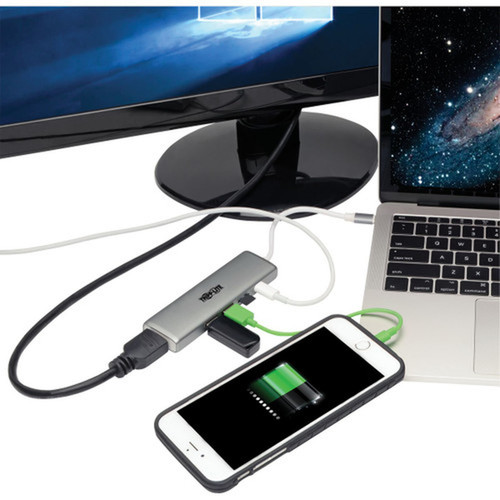Tripp Lite U442-DOCK10-S Docking Station - for NotebookTabletSmartphone - 60 W - USB Type C - 2 x USB Ports - HDMI - Thunderbolt - U442-DOCK10-S