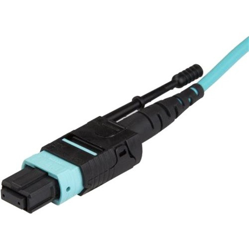 StarTech.com 2m 6 ft MPO / MTP Fiber Optic Cable - Plenum-Rated MTP to MTP Cable - OM3, 40G MPO Cable - Push/Pull-Tab - MPO MTP Cable (Fleet Network)