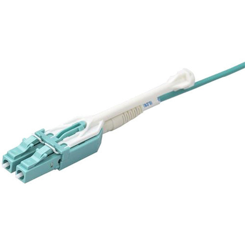 StarTechcom 10m 30 ft MPO  MTP to LC Breakout Cable - Plenum Rated Fiber Optic Cable - OM3 Multimode 40Gb - PushPull-Tab - Aqua - MPO8LCPL10M