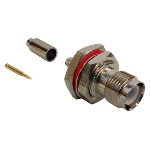N-Type Female Bulkhead Crimp Connector for RG174 LMR-100 50 Ohm FN-CN-06-100