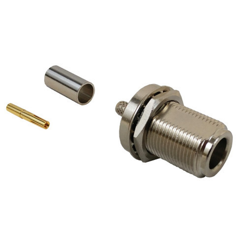N-Type Female Bulkhead Crimp Connector for RG58 LMR-195 50 Ohm FN-CN-06-195