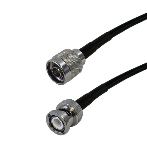 1ft RG174 N-Type Male to BNC Male Cable ( Fleet Network )