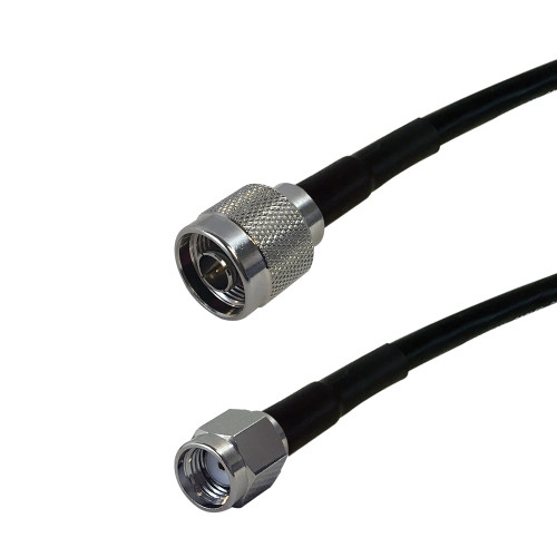 6ft LMR-195 N-Type Male to SMA-RP (Reverse Polarity) Male Cable ( Fleet Network )