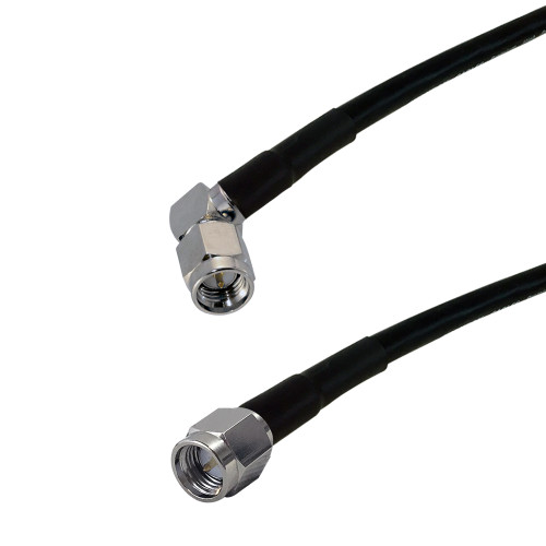 6ft LMR-195 SMA Male to SMA (Right Angle) Male Cable ( Fleet Network )