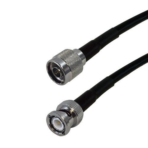 25ft LMR-240 N-Type Male to BNC Male Cable ( Fleet Network )