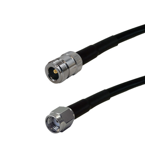 30ft LMR-240 N-Type Female to SMA-RP (Reverse Polarity) Male Cable ( Fleet Network )