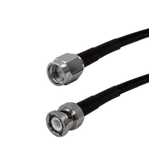 15ft LMR-240 SMA Male to BNC Male Cable ( Fleet Network )