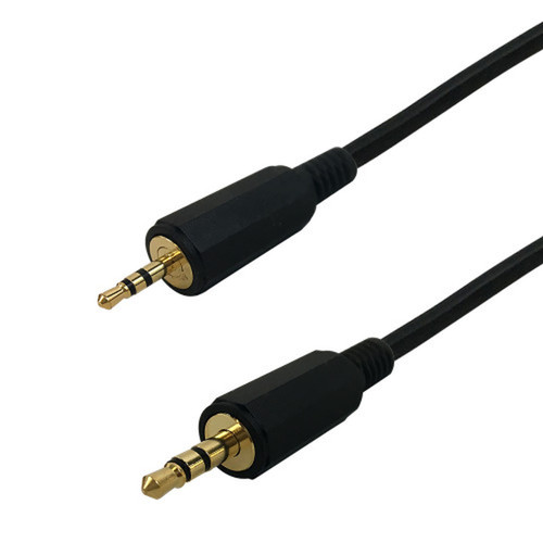 25ft Premium  25mm Male To 35mm Male Cable 24AWG FT4 - Black FN-25M-35M-25