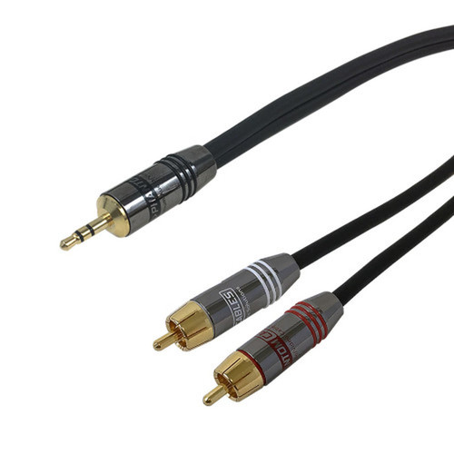 6ft Premium  35mm Male to 2 x RCA Male Audio Cable FN-35MM-RCA-06
