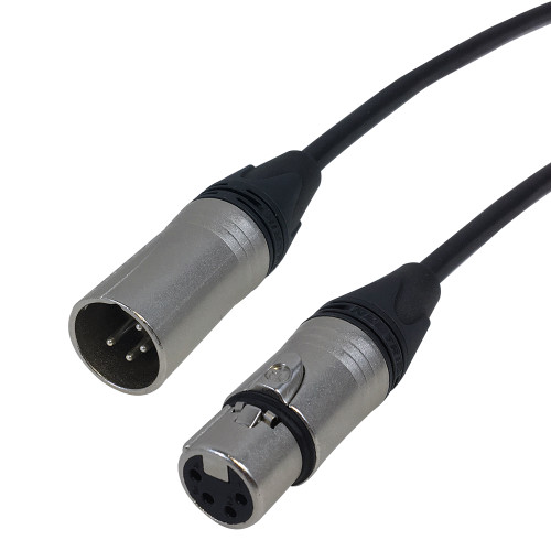 50ft Premium Phantom Cables 4-Pin XLR DMX Male To Female Cable ( Fleet Network )