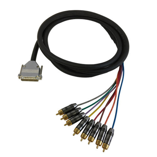 50ft Premium Phantom DB25 Male to 8xRCA Male 8-channel Snake cable Tascam pinout FN-S8-25-RCA-50TAS