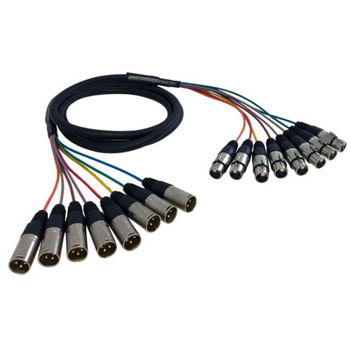 6ft Premium  XLR Male to XLR Female Balanced Analog 8-Channel Snake Cable FN-S8-XLRMF-06