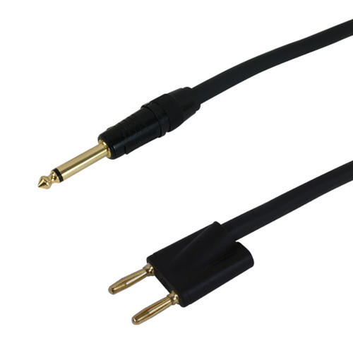 6ft Premium  14 inch TS to Dual Banana Clip Speaker Cable 14AWG FT4 FN-SP-T1B2C-06