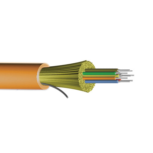 12-fiber 62.5 Micron Multimode (OM1) I/O AFL (Corning InfiniCor) OFNP (per meter) - Orange ( Fleet Network )