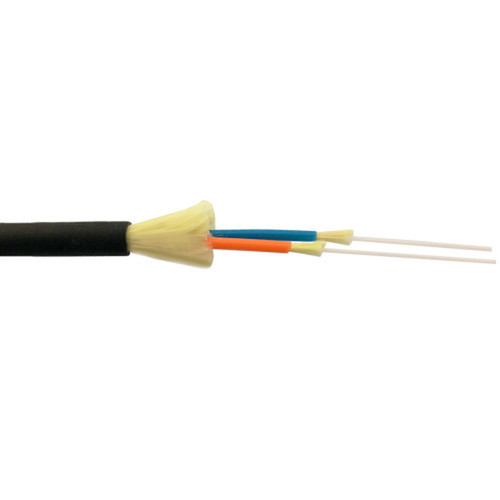 2-fiber 50 Micron Multimode OM3 Tactical AFL Corning ClearCurve per meter - Black FN-BK-F2T-OM3