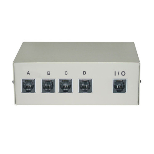 4x1 ABCD RJ12 Manual Switch Box FN-MB-RJ12-41